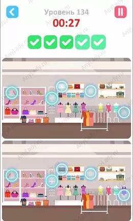 134 уровень Tap Tap Differences Ответ