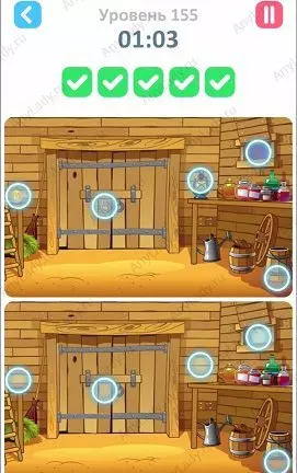 155 уровень Tap Tap Differences Ответ