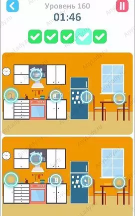 160 уровень Tap Tap Differences Ответ