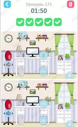171 уровень Tap Tap Differences Ответ