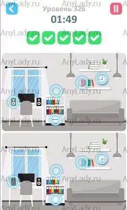 326 уровень Tap Tap Differences Ответ