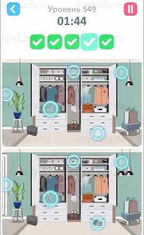549 уровень Tap Tap Differences Ответ